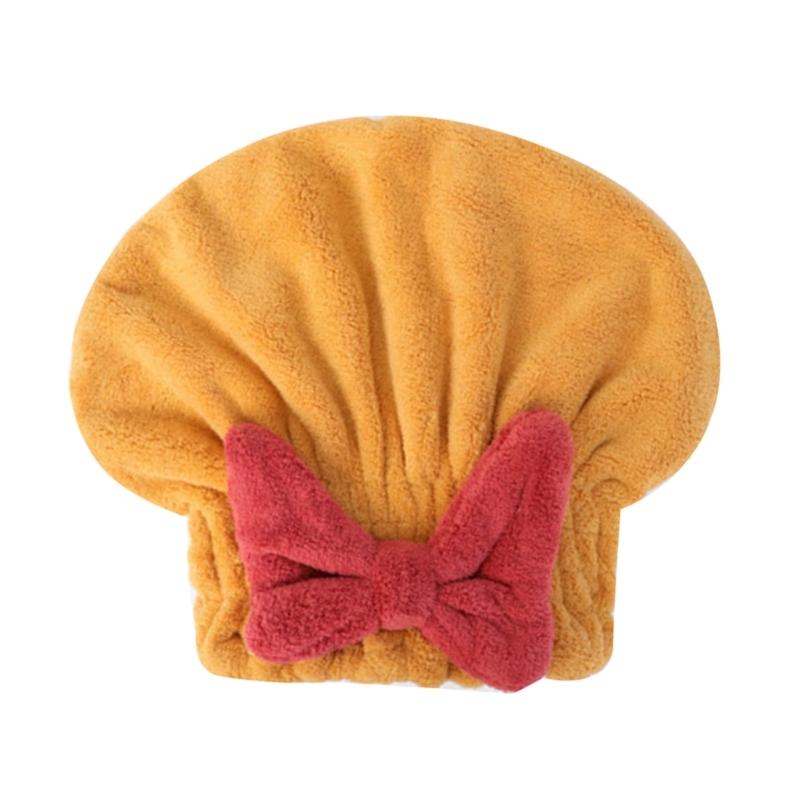 Super Absorbent Microfiber Towel with Bow Knot Fast Drying Hair Towel Wrap for Wet Hair, Bath Accessories 1