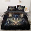 3D Animals Bedding Set Lovely Pet Black Dog Printed Duvet Cover Set Kids Adults Home Decor Single Queen King Size Gift Cute Dogs