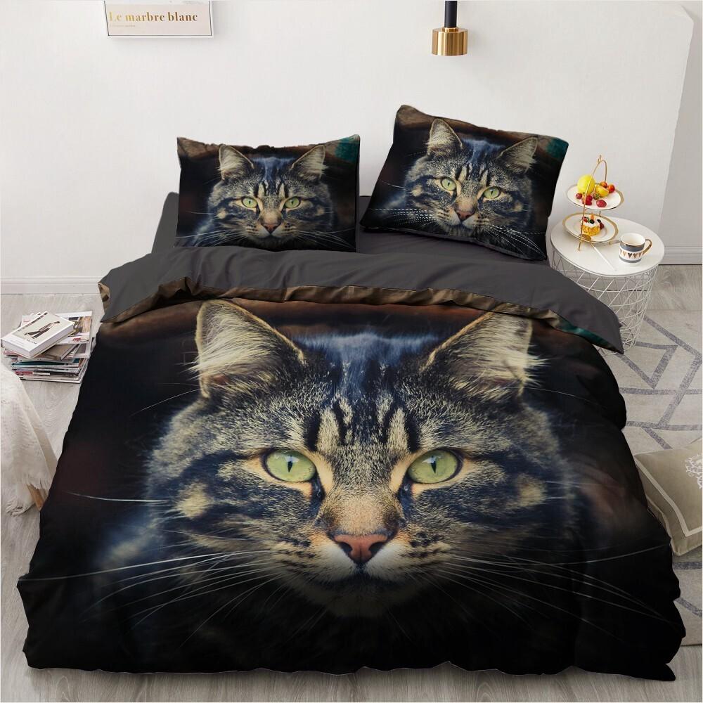 3D Animals Bedding Set Lovely Pet Black Dog Printed Duvet Cover Set Kids Adults Home Decor Single Queen King Size Gift Cute Dogs