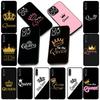 Cover for Samsung Galaxy Note 20 9 8 S8 S10 S9 Plus A54 A33 A21S A31 M21 S10E A17 Coque Phone Case Crown King Queen Princess