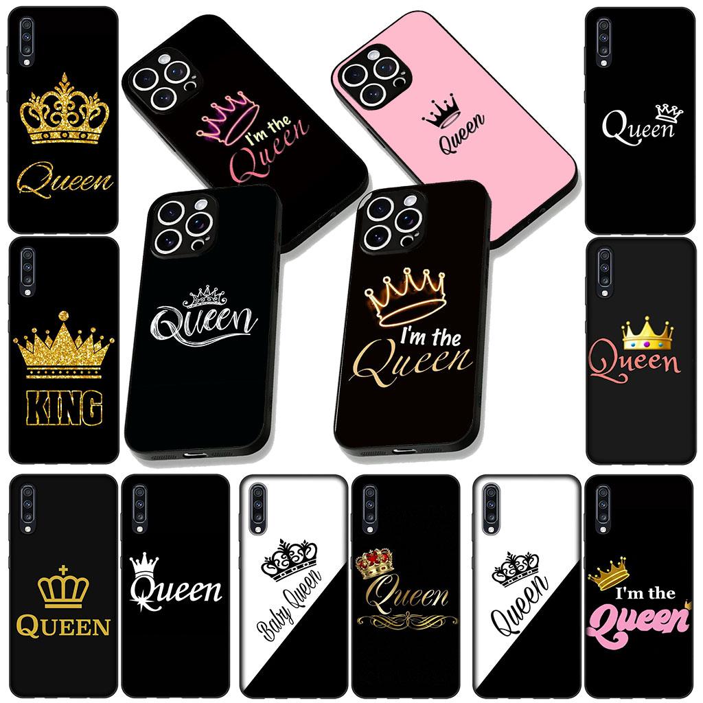 Cover for Samsung Galaxy Note 20 9 8 S8 S10 S9 Plus A54 A33 A21S A31 M21 S10E A17 Coque Phone Case Crown King Queen Princess