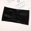 Fashion Solid Color Gold Velvet Cross Stretch Fabric Women Girl Headband Headpiece Turban Bandage Hair Accessories Headwear