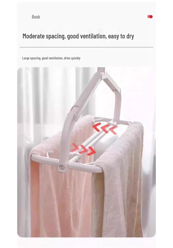 Retractable 3D Clothes Drying Rack - Space-saving, Non-slip Hanger for Sheets and Towels