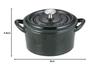 Ishigaki Sangyo Bon Bonnet Cocotte, 9cm, Majolica Green, Cast Iron, China, ABVB801
