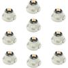 WLJH 10x Ice Blue T4.2 Neo Wedge Led 3030 Chip 10mm Base Car trument Cluster Led Bulb Dashboard Gauge Bulb HVAC AC Heater Climate Control Lamps