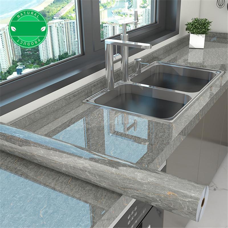 

Thickend Самоклеюча захисна плівка для кухонної варильної панелі Мармурова плівка для робочого столу, стійка до високої температури, маслостійка наклейка 60cm*10m