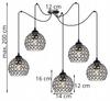 SPIDER CEILING HANGING LAMP, CRYSTAL PLAFON