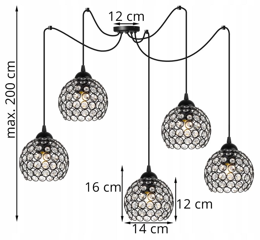 SPIDER CEILING HANGING LAMP, CRYSTAL PLAFON