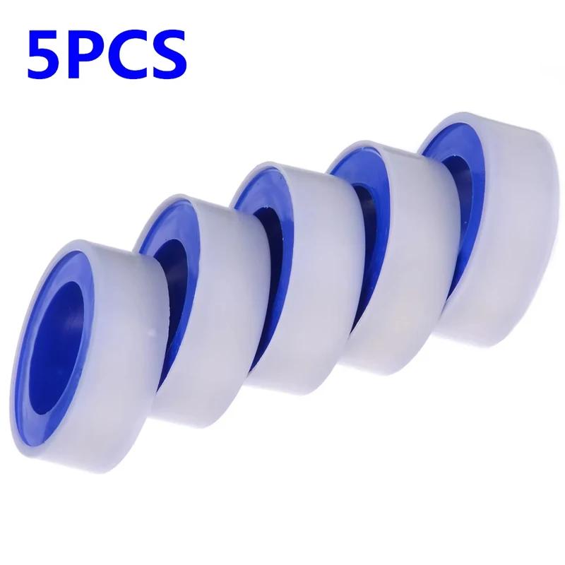 

5PCS PTFE Thread Sealing Pipe Tape Gas Water Tape 10 Meters Waterproof Engineering Dedicated Duct Tap Evacuum Seal Roll