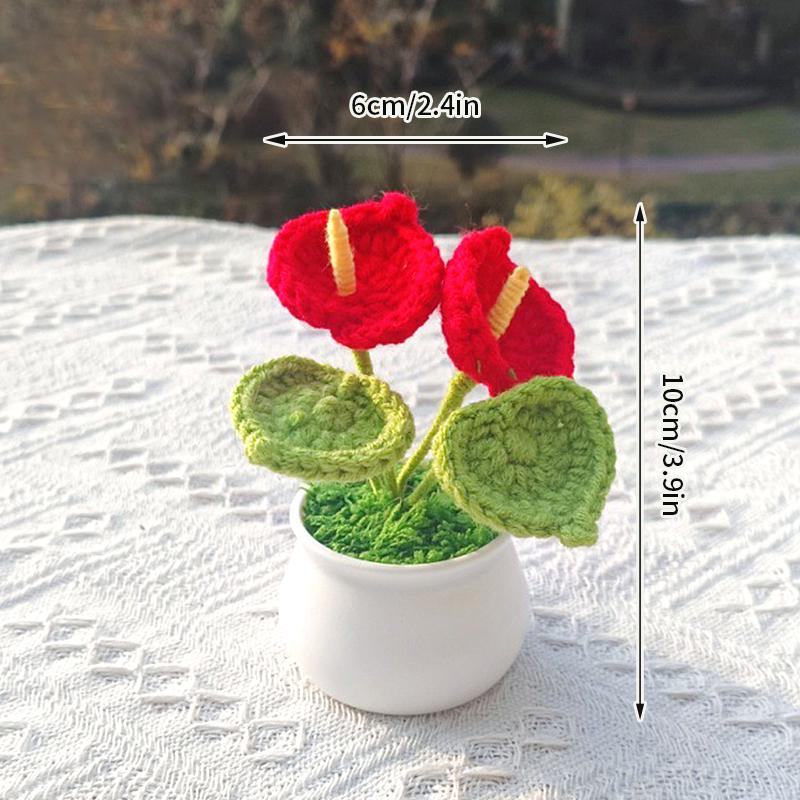 Ručně pletený vánoční stromek Hotové háčkované ozdoby Kreativní vánoční dárek pro ženy Vánoční dekorace navidad Potřeby