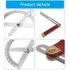 T-Bevel Guage Sliding Angles Rulers Protractors Multiple Angles Adjustable Gauges Measurement Tool Wood Handle Replacement