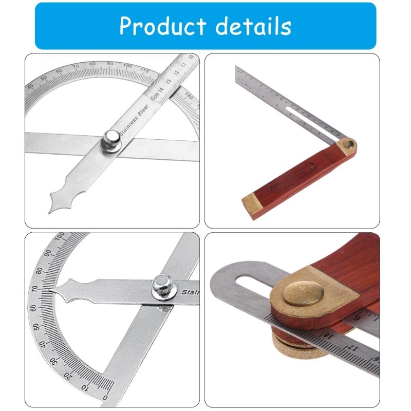 T-Bevel Guage Sliding Angles Rulers Protractors Multiple Angles Adjustable Gauges Measurement Tool Wood Handle Replacement