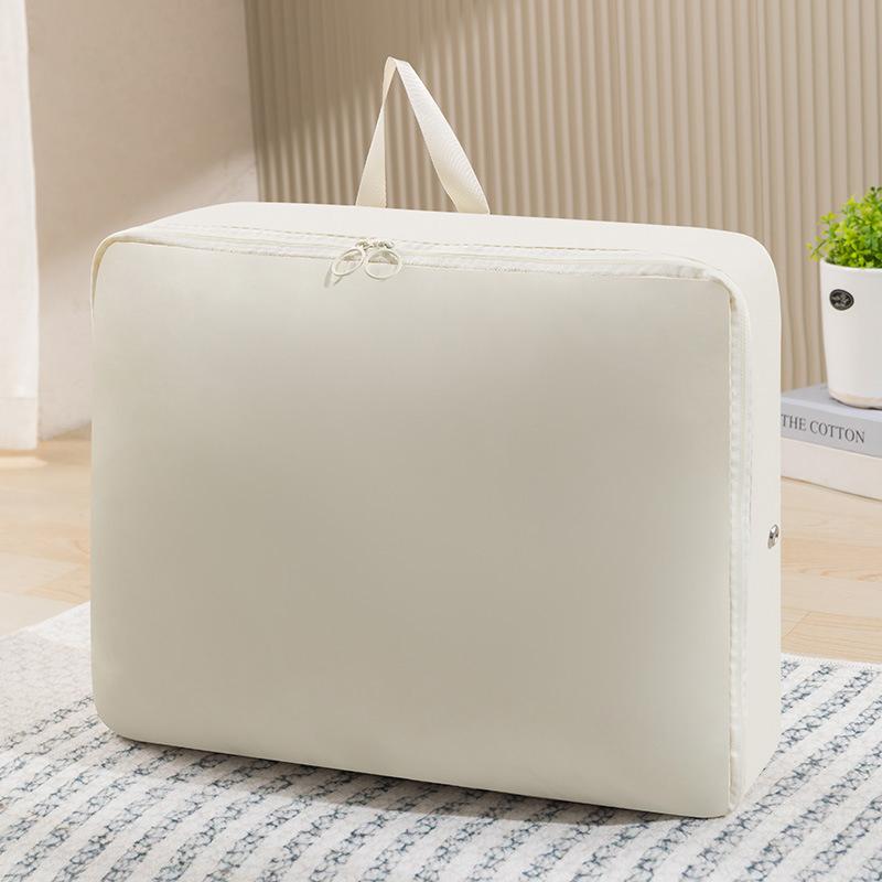 Портативная дорожная компрессионная сумка для пуховиков, вместительная сумка для хранения одежды, сумка-органайзер для экономии места бежевый