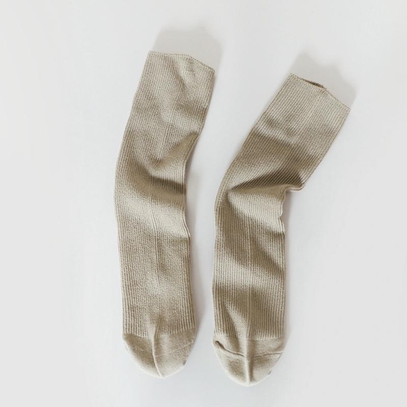 Meias Infantis Meninos Meninas Meias de Cano Médio Cor Sólida Meias Infantis
