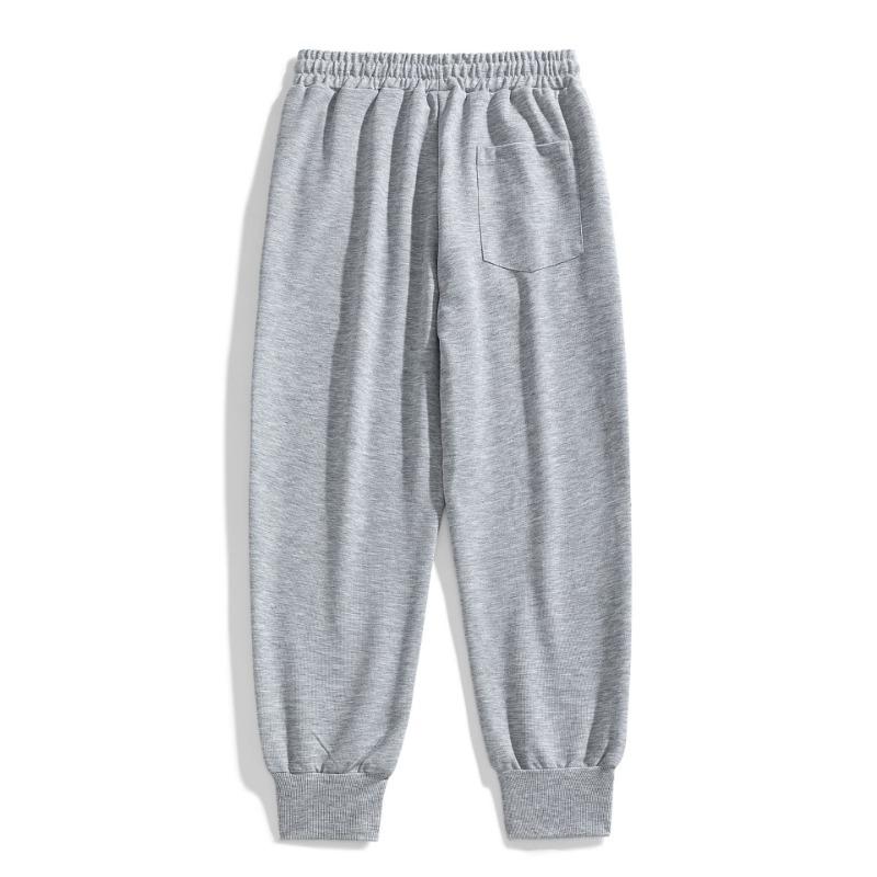 Spring and Autumn New Men's Elastic Tie Foot Solid Color Casual Sweatpants Trendy Stylish Large Size Pants