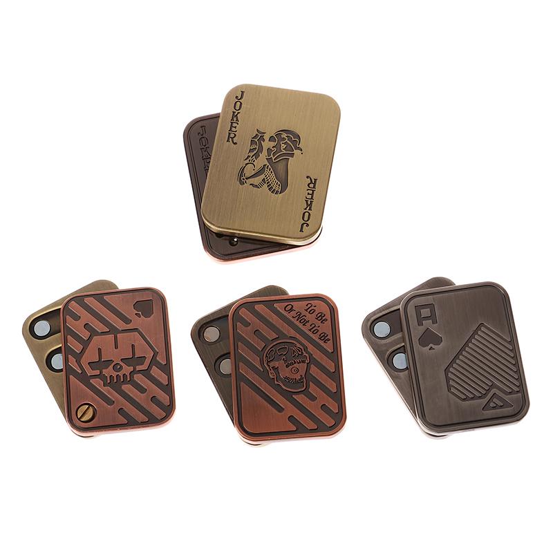 Slider Poker A K Metal Push Card Edc  Spinners Antistress Papa Decompression Hand Spinner Stress Relief Toys