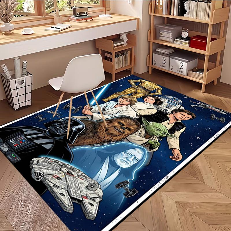 Star Wars Print Rug, Washable Floor Carpet, For Entryway Dorm Laundry Room Office Study, Home Decor Birthday Christmas Gift