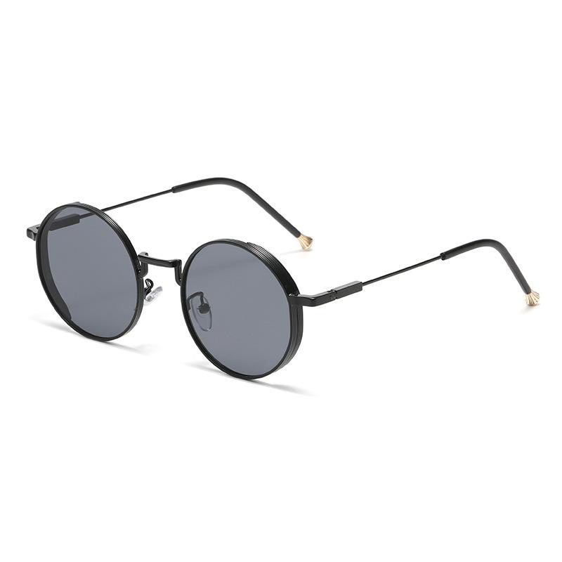 Retro Fashion High End Metal Round Frame Sunglasses For Women Ins Men Driving Special Sunglasses 2532