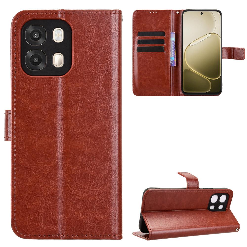 Flip-Hülle für OPPO A6 / OPPO A6S Ledertasche [Flip Vintage-Leder] Stoßfest Langlebig Retro Handyhülle
