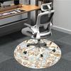 1pc Paisley Floral Pattern Chair Carpet for Office, Non-slip, Soft and Durable Office Rug, Perfect for Office yy260131001