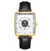 High-End Men'S Quartz Movement Watch Fashion Square Disc Belt Watch