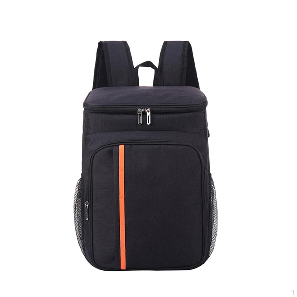 Outdoor Piknik Bag Izolovaný batoh s bočními kapsami Lehký oběd pro