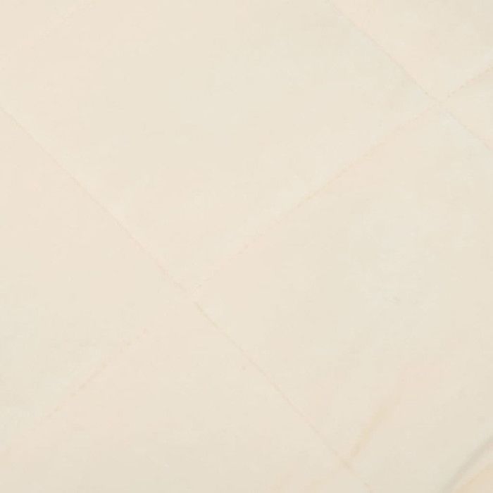 VidaXL Weighted Blanket Light Cream 150x200 Cm 11 Kg Fabric 350811