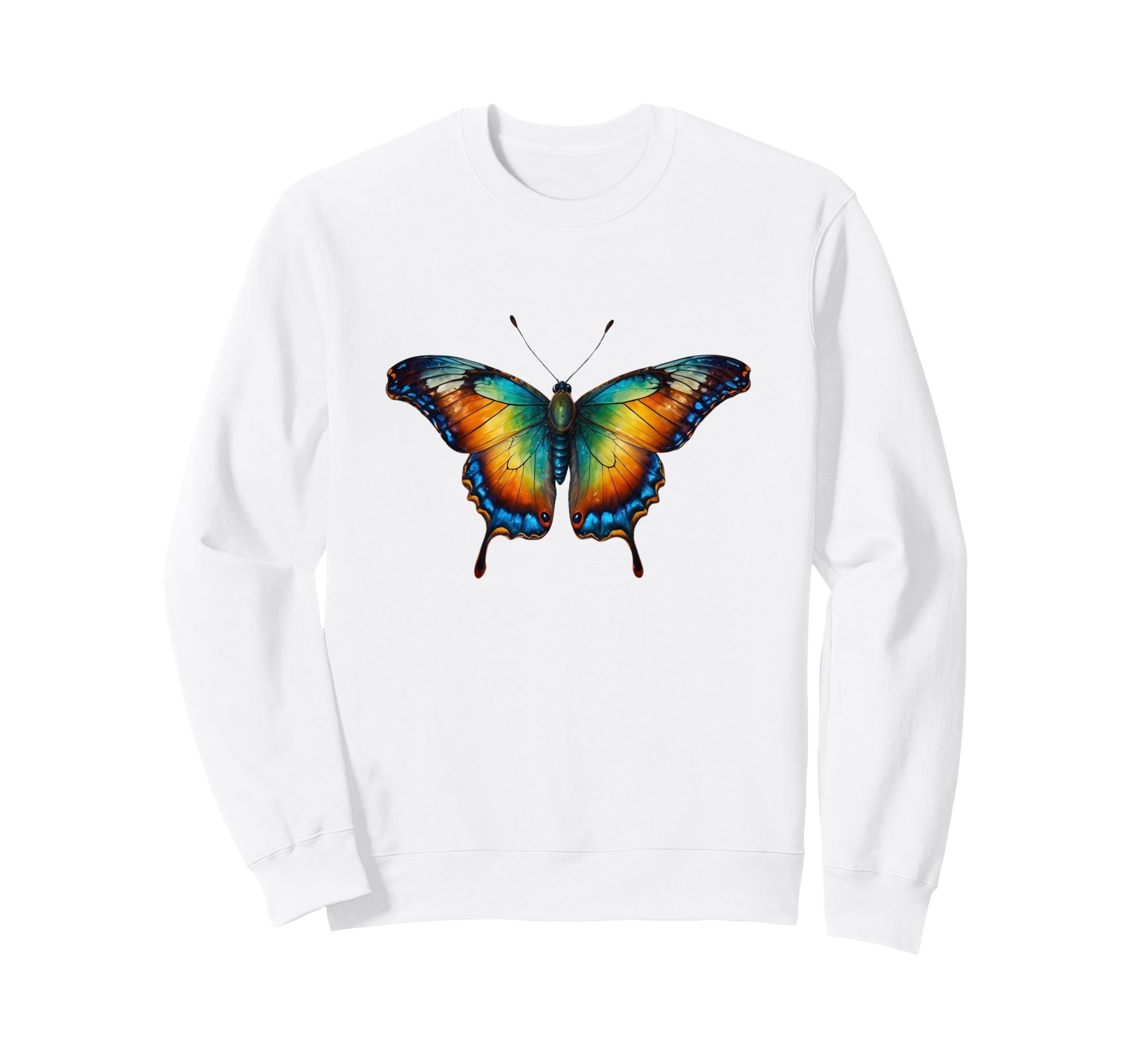 

Butterfly Shirt multicolor butterfly sweatshirt - Nature-inspired чёрный