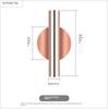 Wall Hanging Vase Nordic Style Golden Wall Flower Living Room Entrance Wall Blossom Vase Punch-Free DIY Flower Home Decorations