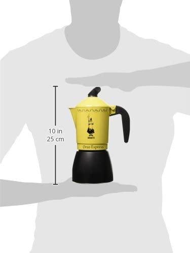 Bialetti Orzo Express Moka Pot 4 Cups Black/Yellow