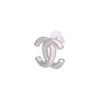 CHANEL Stud Earrings Unisex Silver AB-25P-124
