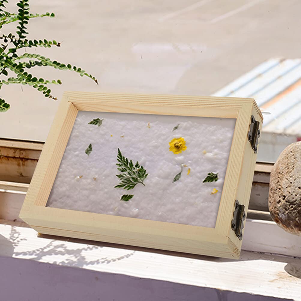 Operitacx Cadru Mic de Lemn pentru Serigrafie cu Serigrafie Lemn și Cadru Plasă 4 Piese, Ecran, Matriță,