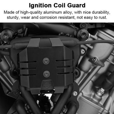 Motorcycle Ignition Coil Guard Protective Cover Aluminum Alloy Modified Accessories Replacement for
