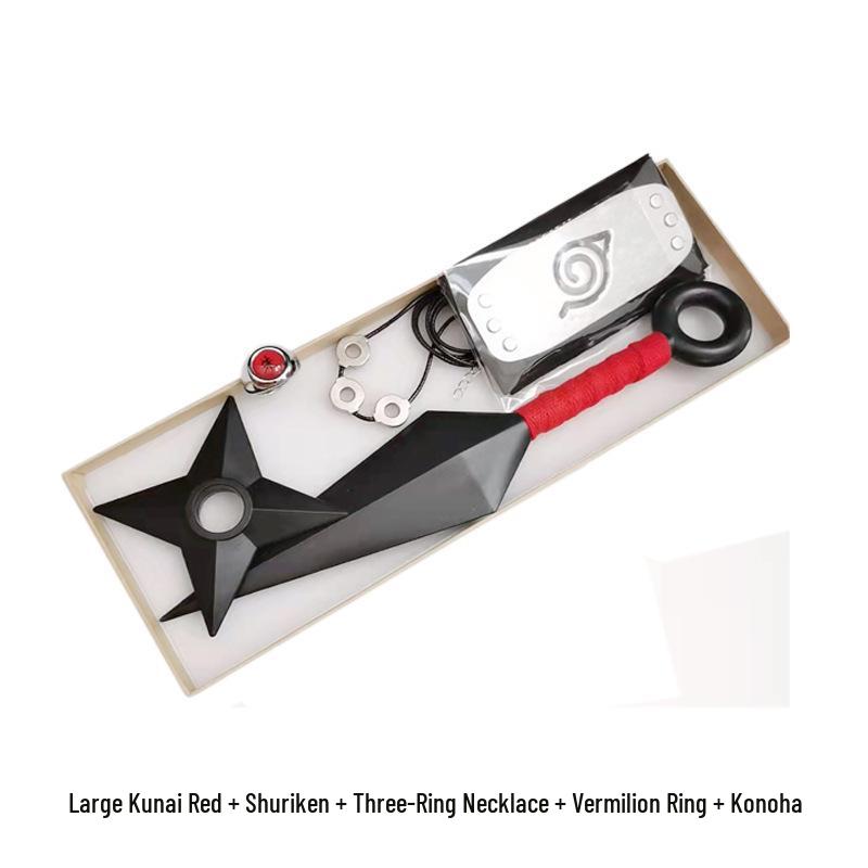 Konoha Kunai & Shuriken Set with Fourth Hokage Ring