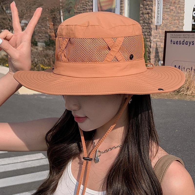 Summer Large Brimmed Hat UV Resistant Sun Hat for Women Outdoor Fishing Sun Protection Breathable Hiking Sun Hat for Men