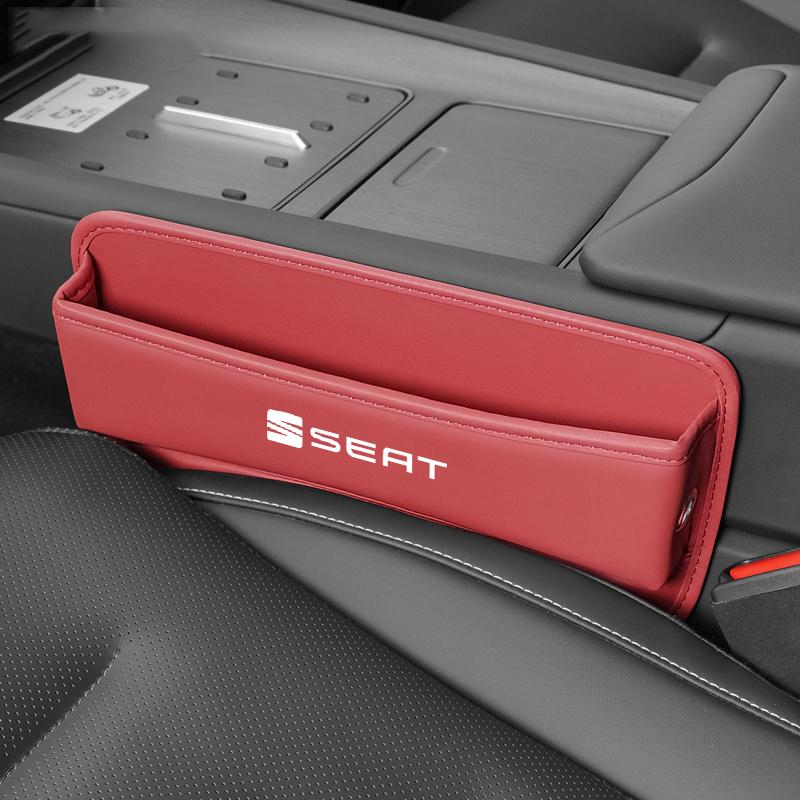 Universal Car Seat Gap Organizer PU Auto Console Side Pocket Seat Crevice Storage Box For Seat Leon Altea Exe Interior Accessory