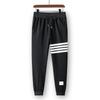 Men's Tide Brand Four-Stripe Casual Jogger Sweatpants - Trendy, Versatile Cotton for Spring and Autumn