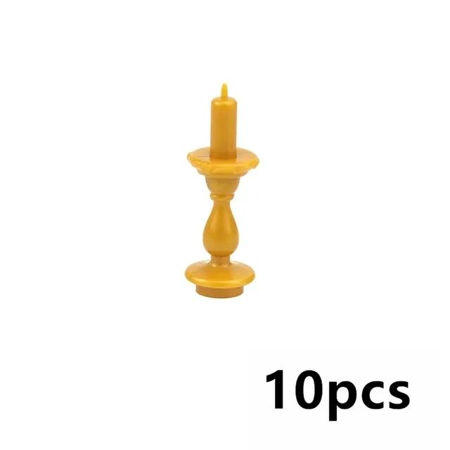 

Non-Toxic Moc Bonfire Bricks Accessories 37762 37775 Wave Candle Holder Flame Candlestick Model Educational Fire Toy Building Blocks Kids