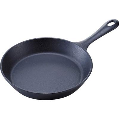 Family Pan Black Inner Diameter IH Nanbu Ironware 24015 17, Baked, 16.5cm, Compatible,