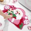 Home Decoration Imitation Cashmere Floor Mat Thickened Absorbent Foot Mat Entrance Bedside Blanket Plush Christmas Tree Carpet