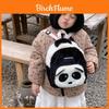 Plush Panda Backpack For Kids With Breathable Design And Storage For Kindergarten Use