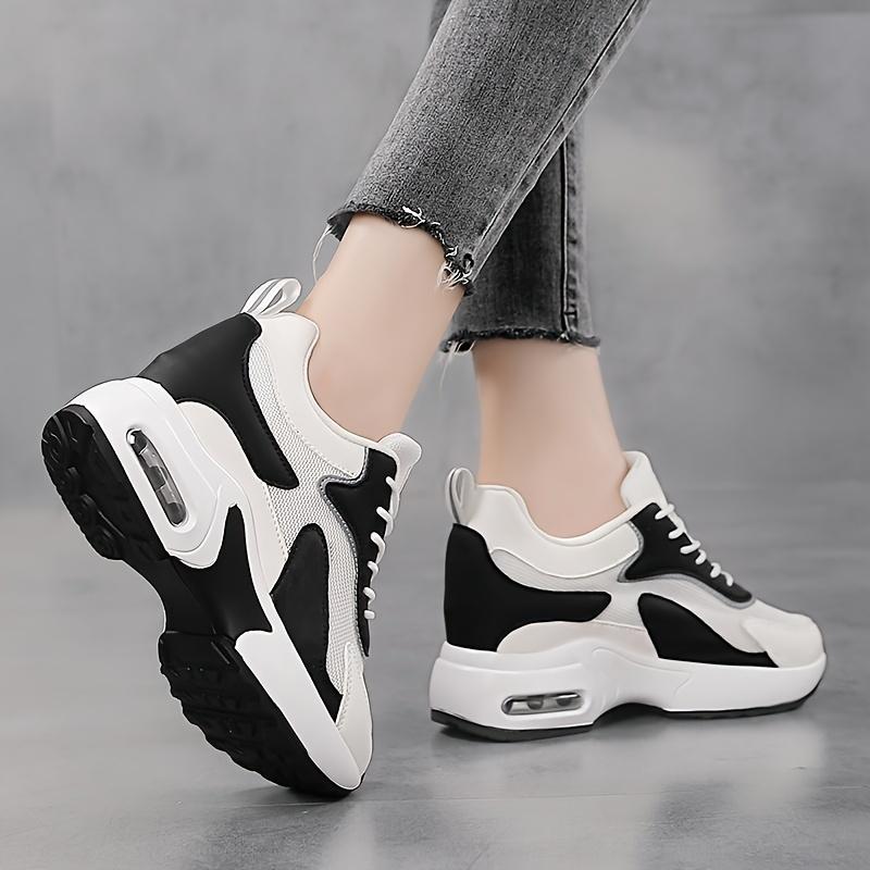 

Breathable Mesh Women s Geometric Color-Block Low-Top Sneakers | Lace-Up Closure, All-Season Comfort with PU Cushioned Sole for Casual 42 червоний