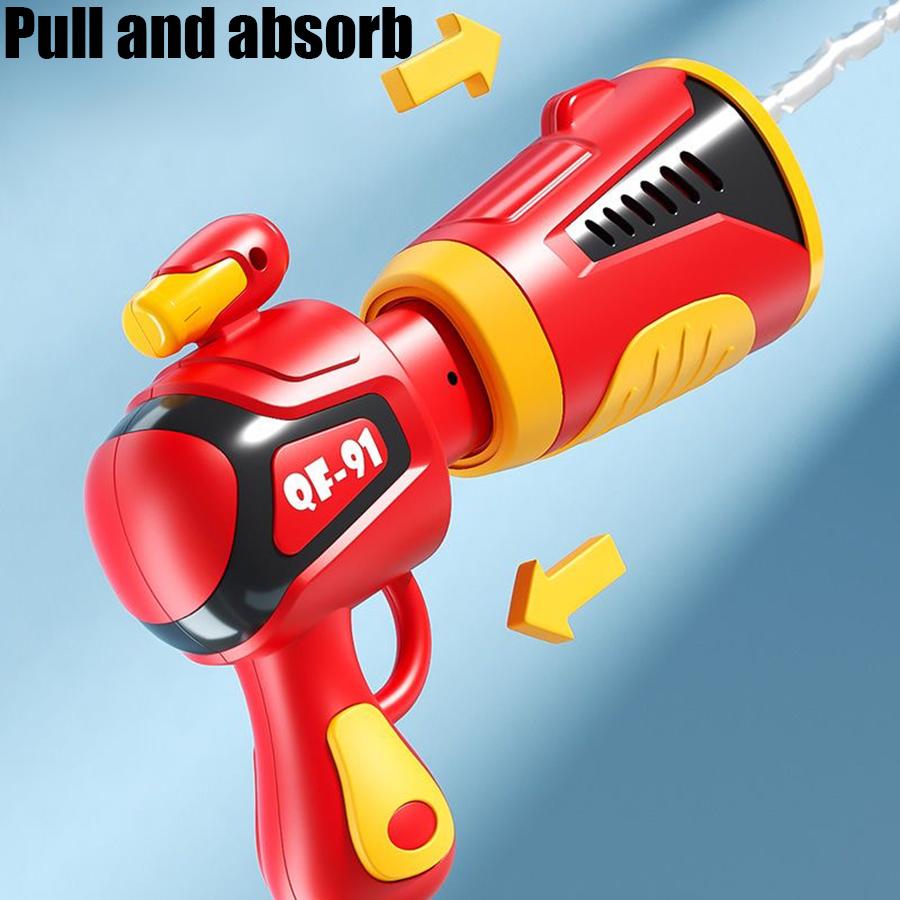 1 Kit Cartoon Backpack Water Gun Fire Truck Airplane Summer Vacation Beach Water Children's High-Quality Toy Water Gun