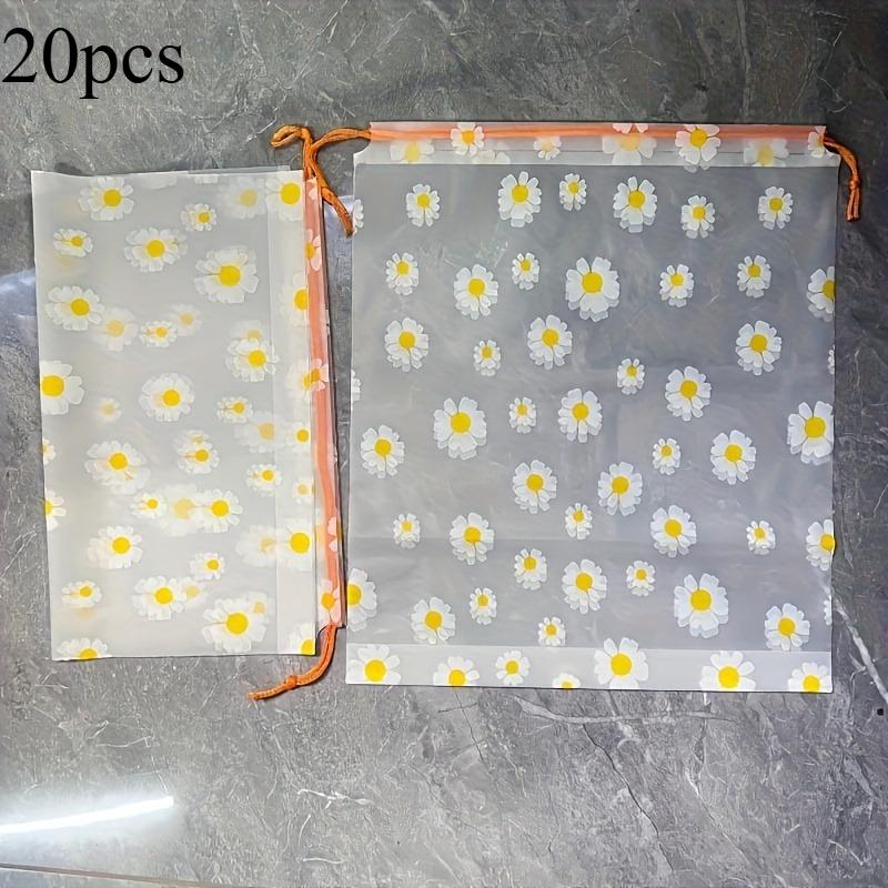 10/20pcs Daisy Pattern Shoe Storage Bags Organizer Pouch Travel Home Closet Dustproof Shoes Sneakers Boots Organizer Accessories