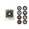 Christmas Magnetic Music Fridge Magnet Touch To Play Vinyl Record Player Xmas Fridge Magnet Night Light Built-in LED