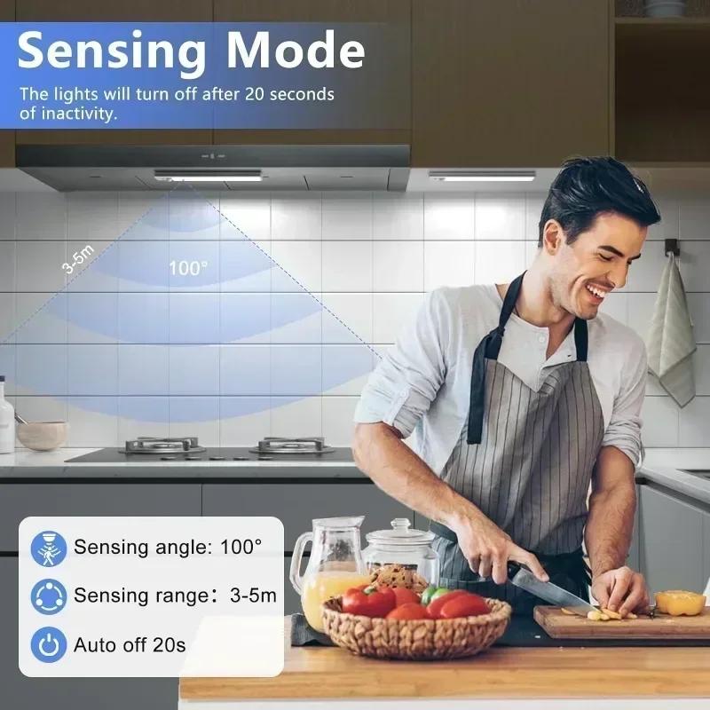 Night Light Led Lamp Under Cabinet Lights Motion Sensor Night Light Closet Light Cabinet Kitchen Lighting Magnetic Night Lights