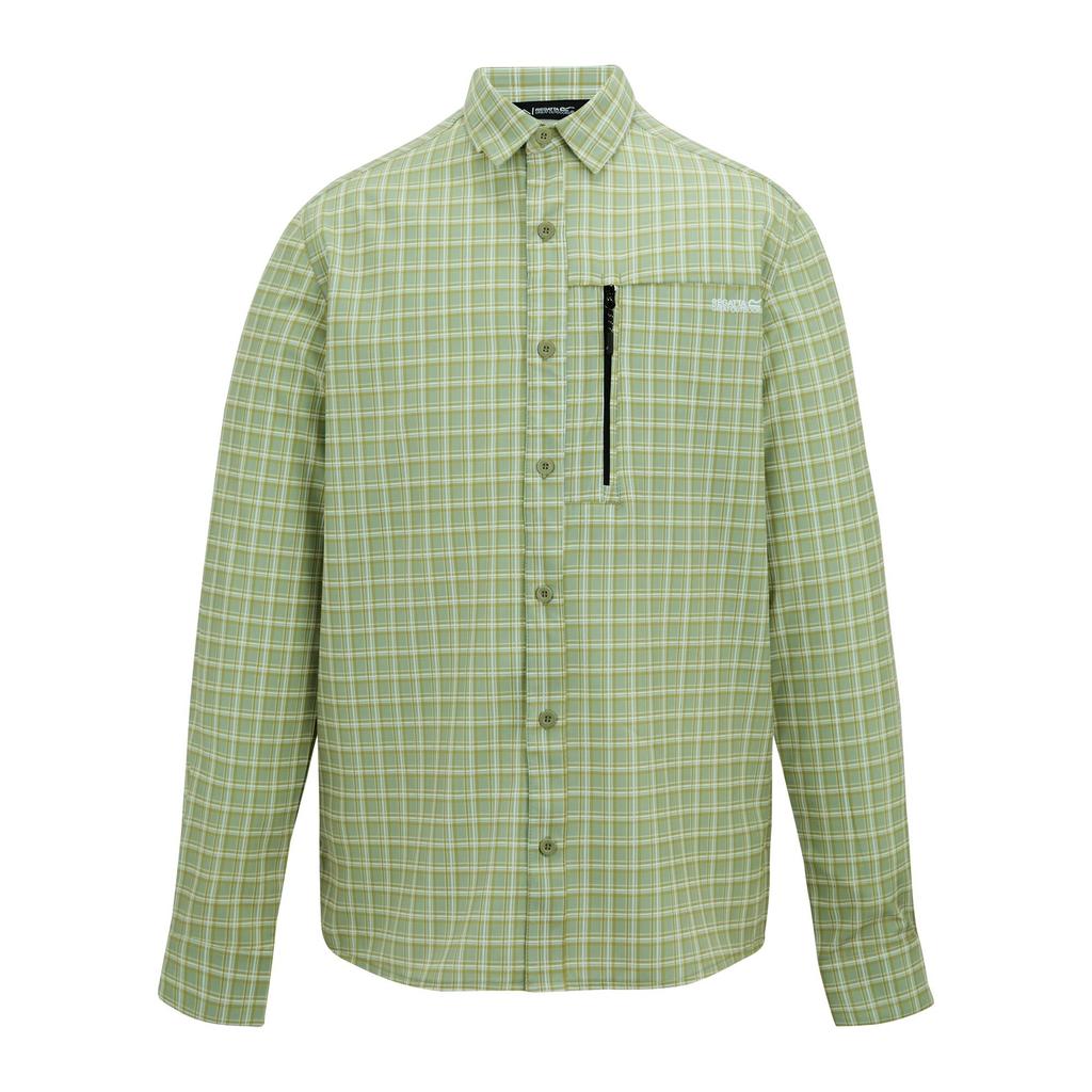 Regatta Mens Checked Insect Repellent Travel Shirt