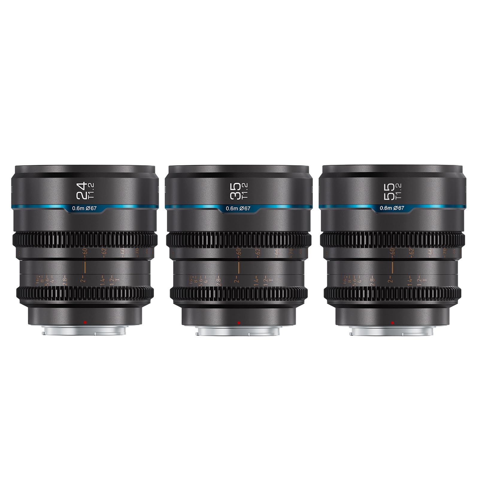 

Кінооб єктив SIRUI Night Walker з великою діафрагмою і ручним фокусуванням RF Metal T1.2 Set, 24 мм, 35 ​​мм, 55 мм, (Кріплення MS-3SRG, сірий)