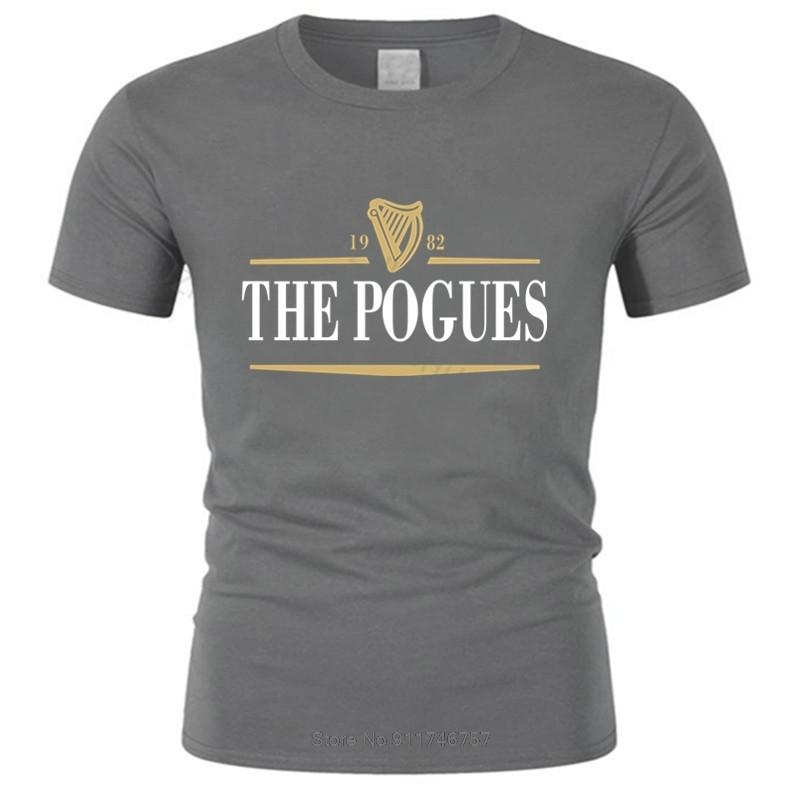 Summer Unisexs tshirt Unisex black tshirt The Pogues T Shirt Irish Punk Rock Anarchy cotton tshirt unisex tshirt teenagers cool tops S