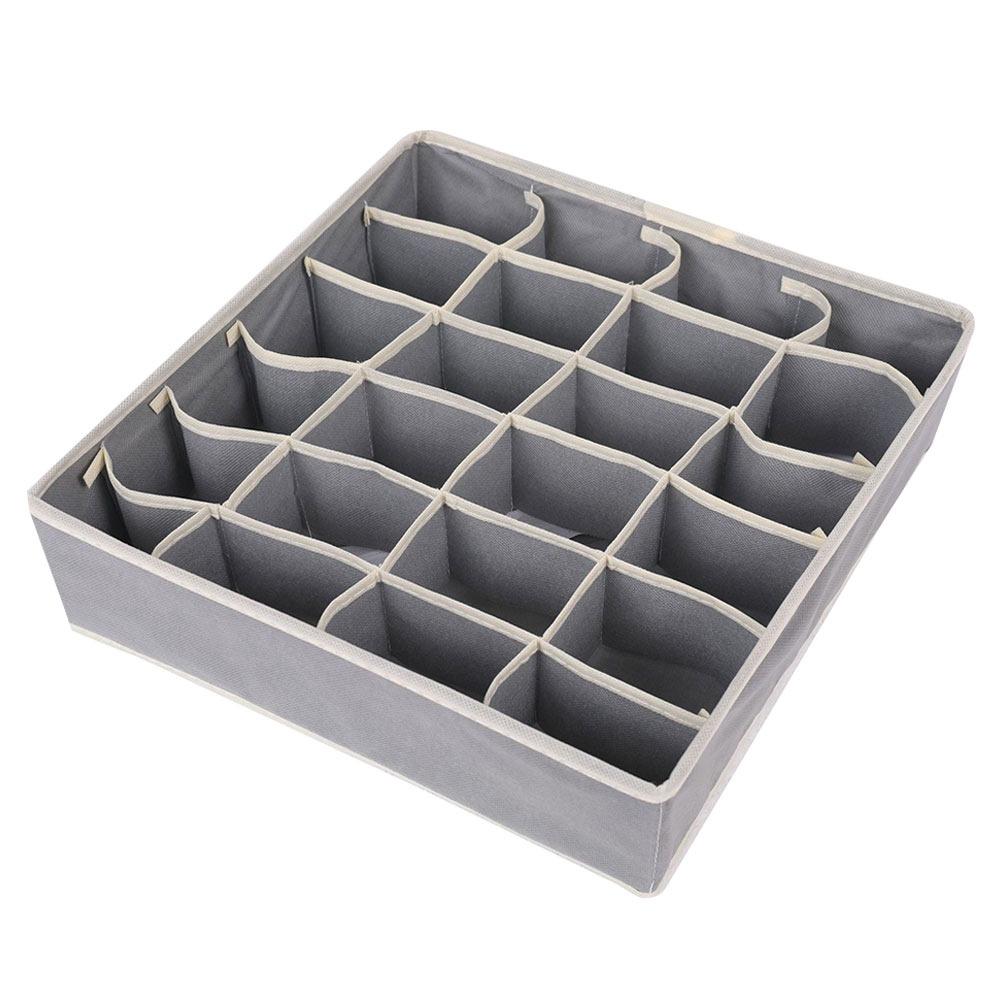 Clothes Ties Underwear Storage Organizer Foldable Large Capacity Drawers Clothes Organizer Compartments 24-Grid
